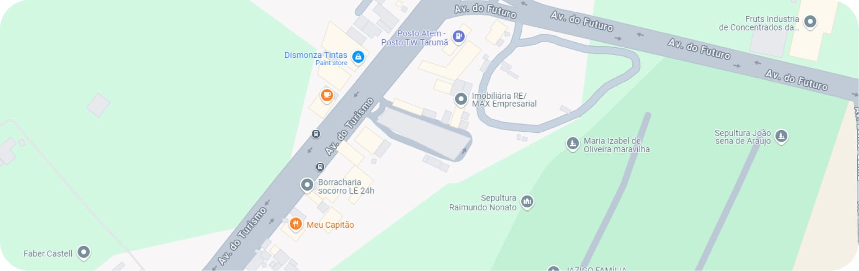 mapa de Localização do motel